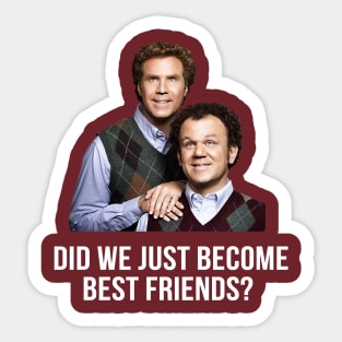 Step Brothers United Navigating Adulthood With Immature Ingenuity Sticker